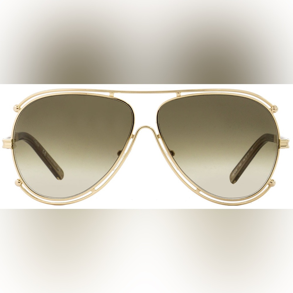 Chloe Pilot Sunglasses CE121S Isidora 743 Gold/Opal